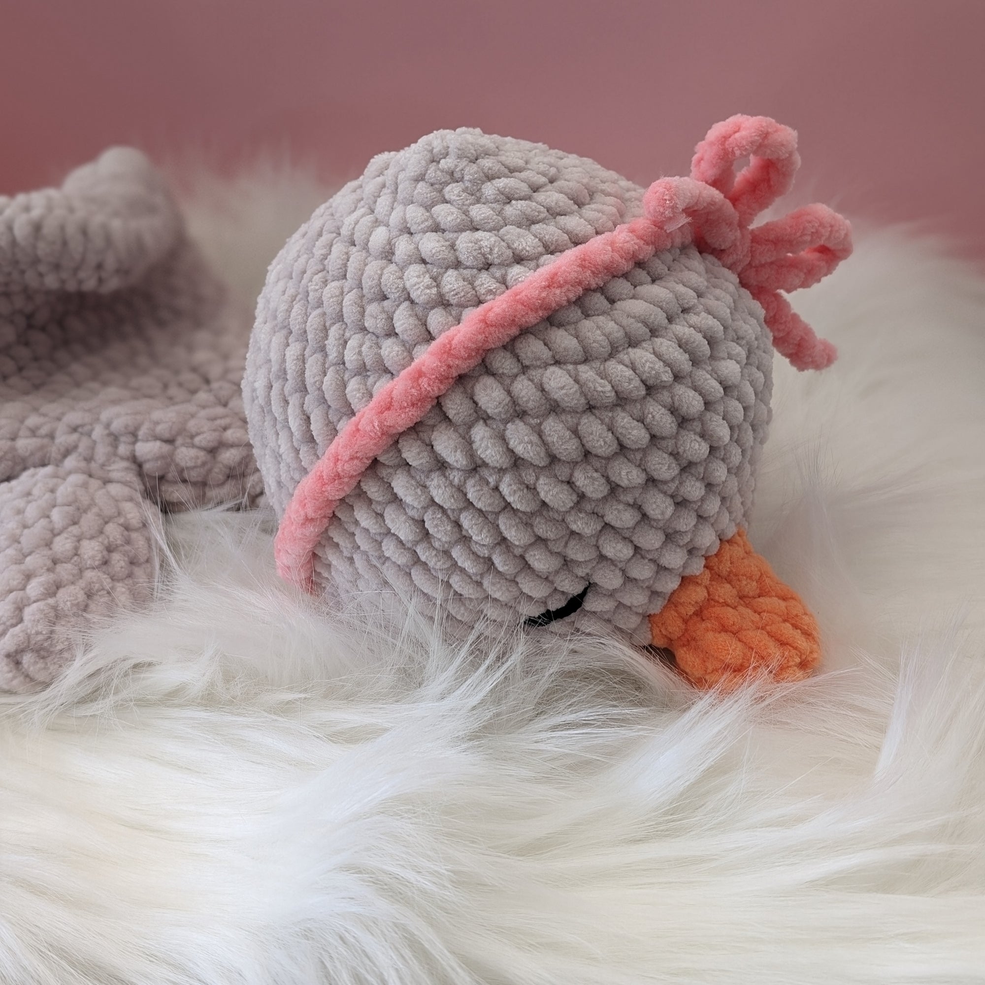 Plumette, la compagne de Plumeau 💙 (Fabriquée sur commande - Format moyen)