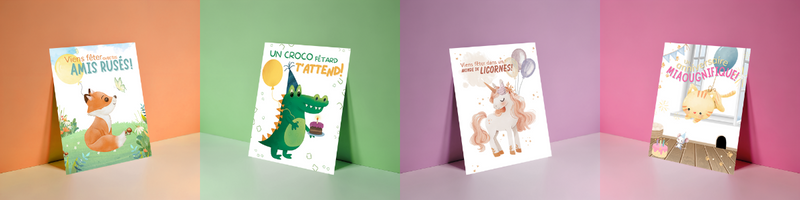 Cartes invitation - Anniversaires enfants