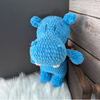 Gustave, le petit hippopotame (Crocheté sur commande - format moyen) 🦛💙