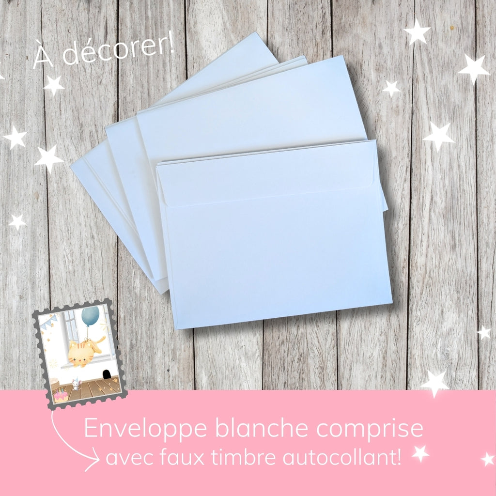 Invitation anniversaire - Thème Chaton