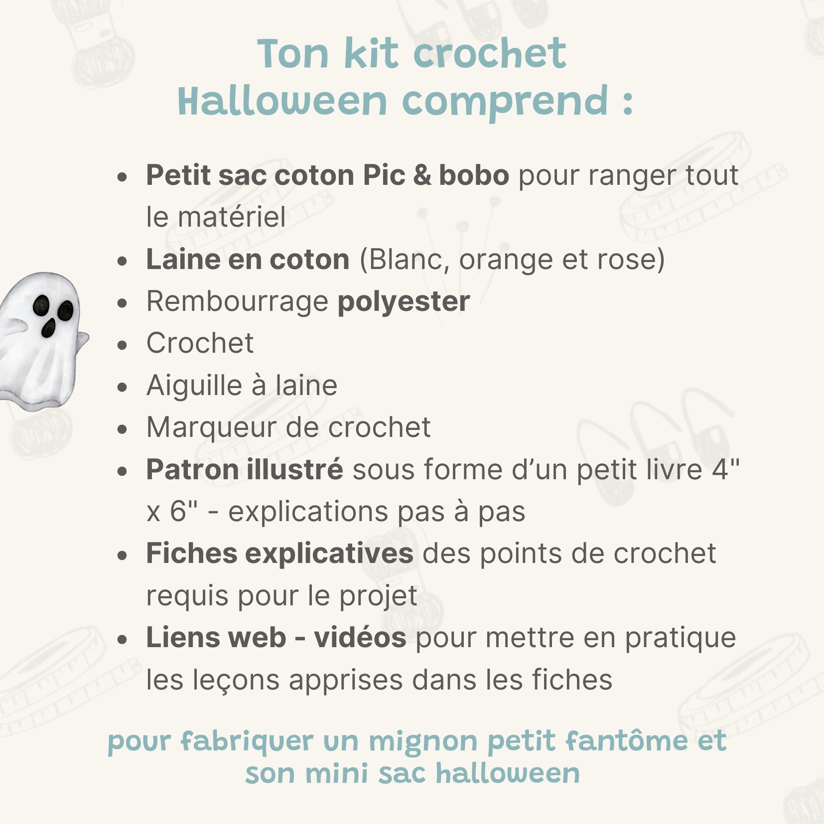 Kit crochet amigurumi DIY - spécial Halloween - Édition limitée