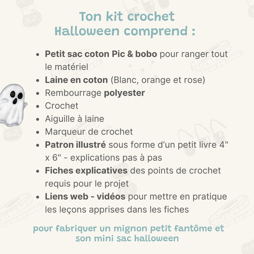 Kit crochet amigurumi DIY - spécial Halloween - Édition limitée
