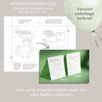 Invitation anniversaire - Thème Licorne