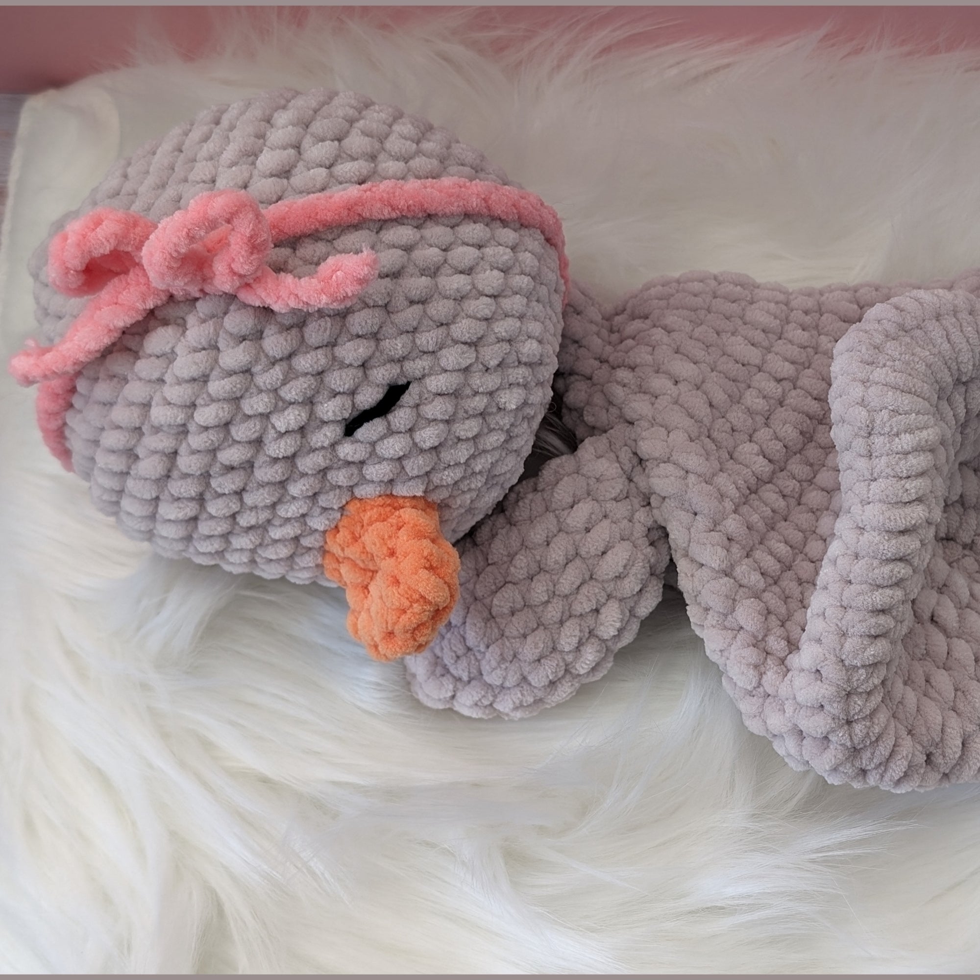Plumette, la compagne de Plumeau 💙 (Fabriquée sur commande - Format moyen)