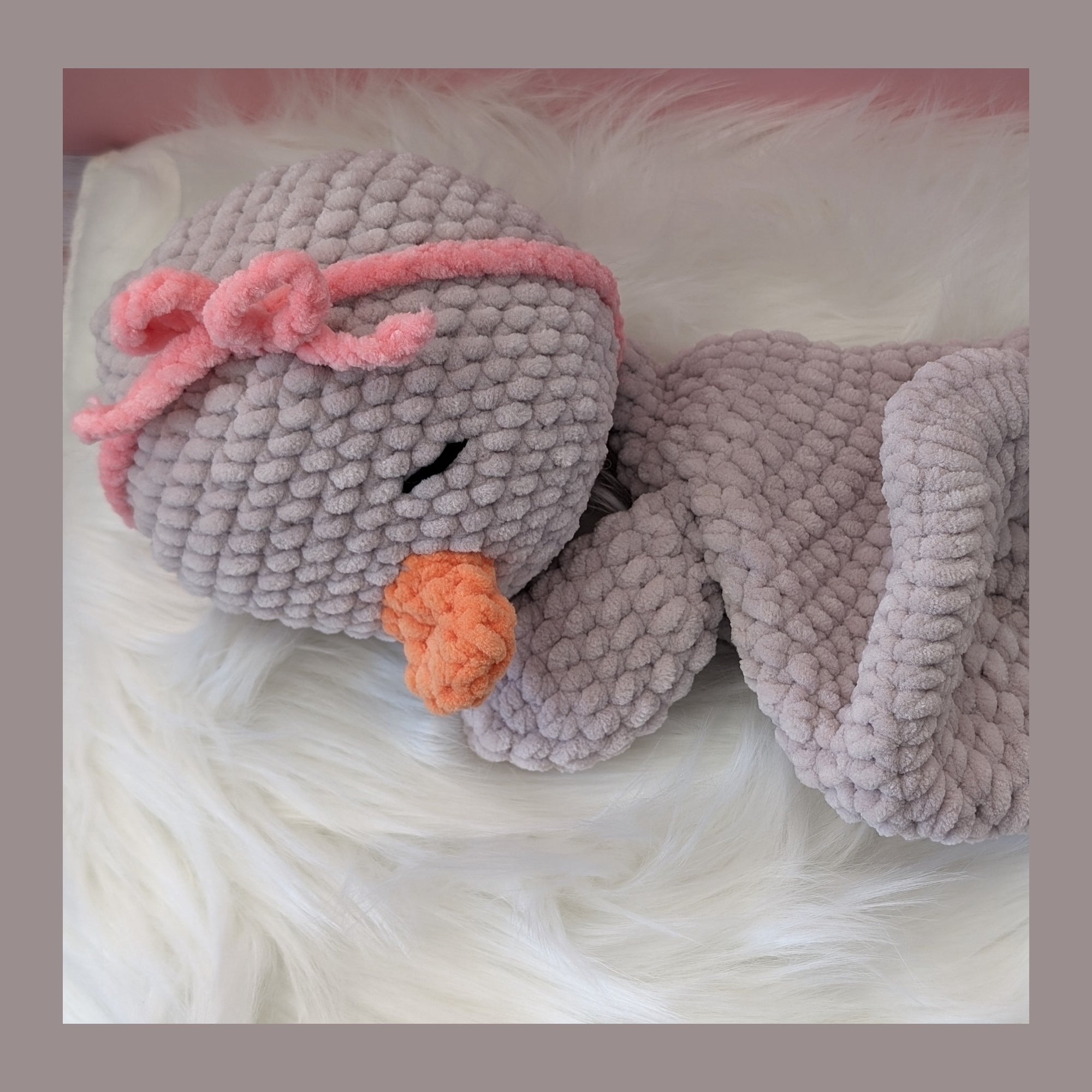 Plumette, notre grande oie (Fabriquée sur commande)