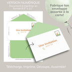 Invitation anniversaire - Thème Renard